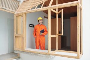 Foreman Checking Rennovation Progress